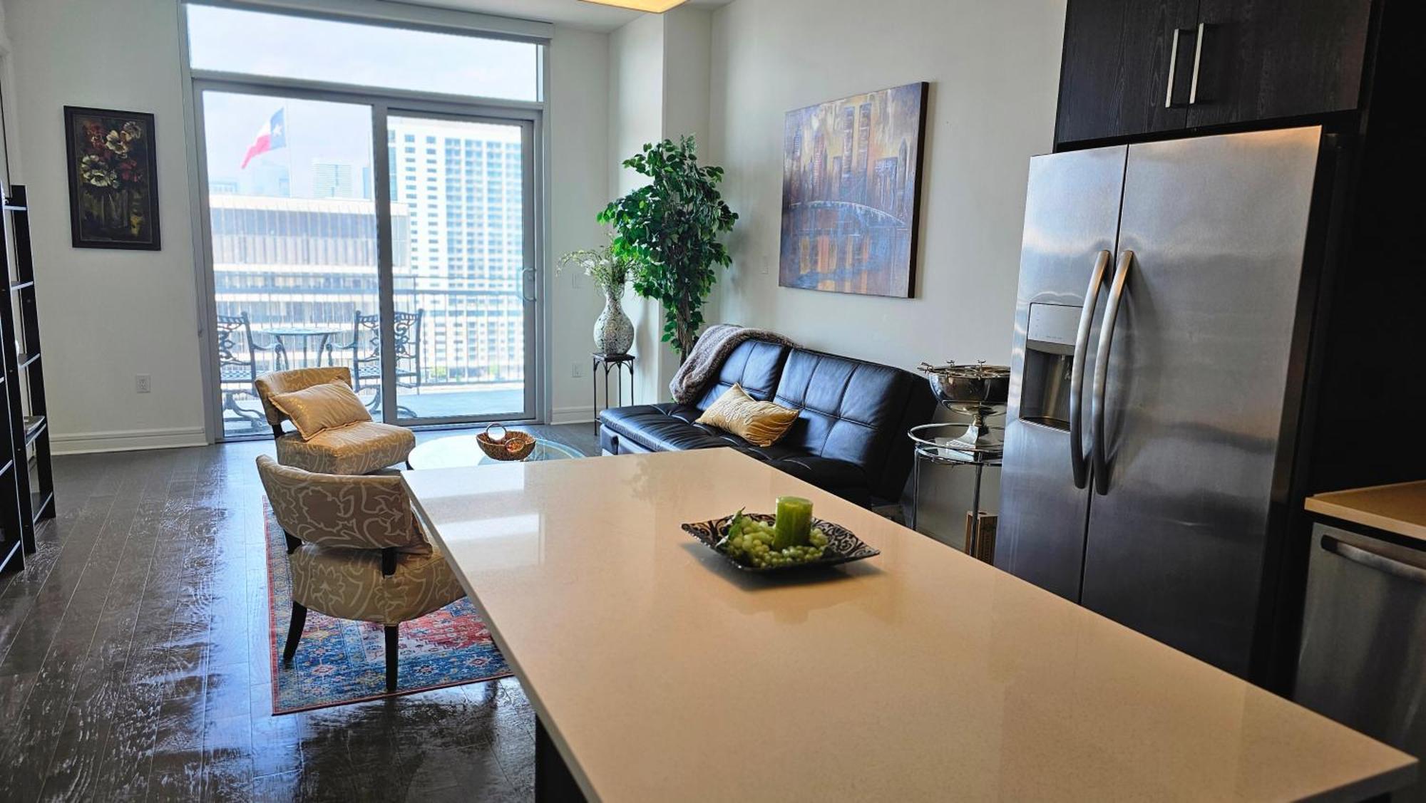 休斯敦Luxury Highrise In Midtown - Skyline Views And Chic Decor公寓 外观 照片